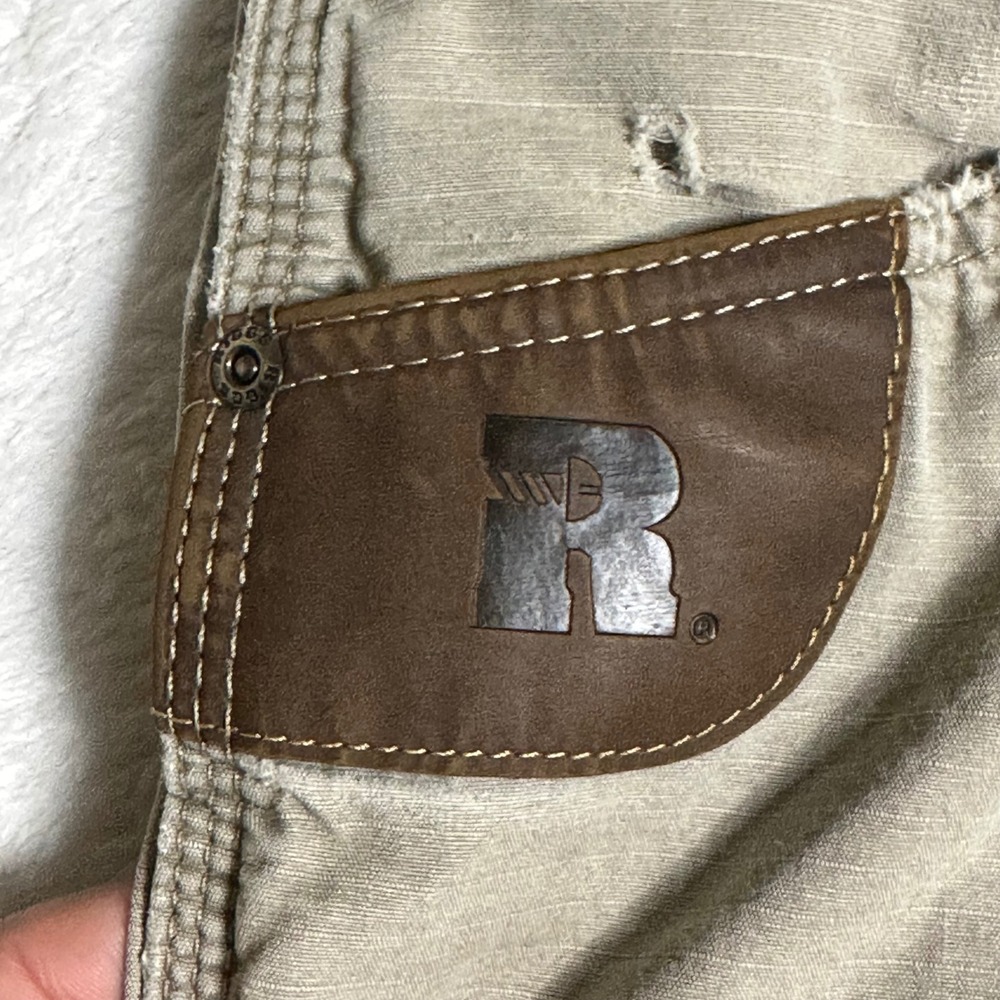 Wrangler Riggs Workwear Mens 38x30 Beige Ripstop Carpenter Pants Relaxed Utility - Picture 4 of 11